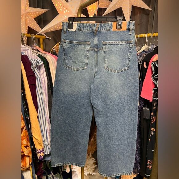 Free People We the Free Deep Trance Dropped Boyfriend Jeans - Picture 8 of 11